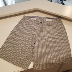 Penguin Shorts Grey and White Checks Sz 36